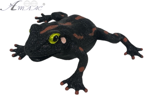 Іграшка Силіконова тягучка Жаба чорна 10см  06754