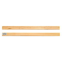 Лінійка Дерев'яна 40 см надрукована зі штрих-кодом AS-0655, К-4053