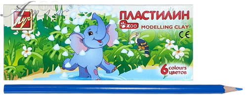 Пластилін Луч Зоо Міні 6 кольорів 81 гр 19С1271-08 