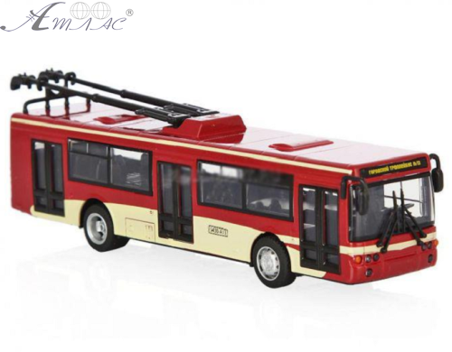 Модель Автопарк Тролейбус метал інерційний  6407С фото 2