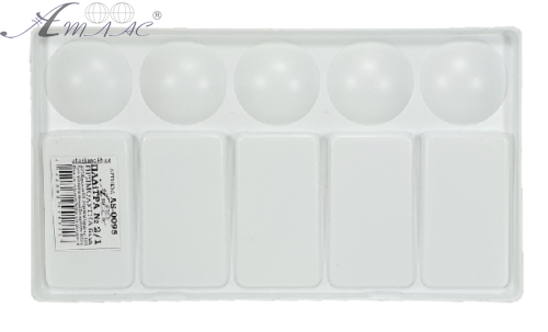 Палітра прямокутна №  2/1 сніжно біла 17,5 х 23 см  AS-0095 фото 2