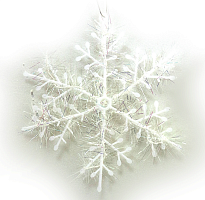 Набор декоративных снежинок 3 штуки 20 см  0645-20 