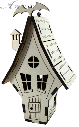 Будинок № 17 сувенірний, з МДФ 9 х 5 х 13 см AS-6253, М-2090