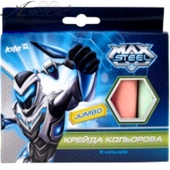Крейда кольорова, товста, Maxsteel JUMBO, 6 кольорів, кругла 11см MX14-073K