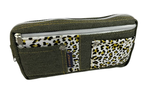 Пенал школьный LUCKY на двух змейках с кармашками  F2223-4