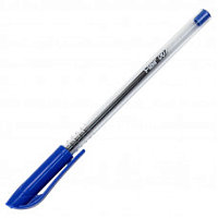 Ручка кулькова Flair Peach 1 мм синяя, прозора 00945