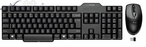 Клавіатура + Миша бездротова Trust USB, чорна 16600