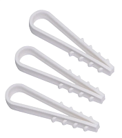 Дюбель хомут d=  8мм Белый 100шт  09185