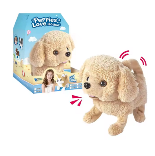 Интерактивная игрушка Песик бежевый ходит и лает  16336 фото 2