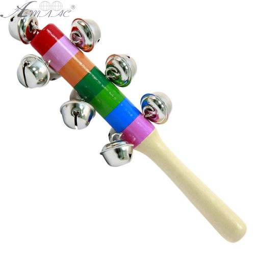 Іграшка Дерев'яна Брязкальце з Бубонцями 19 см  MD2197