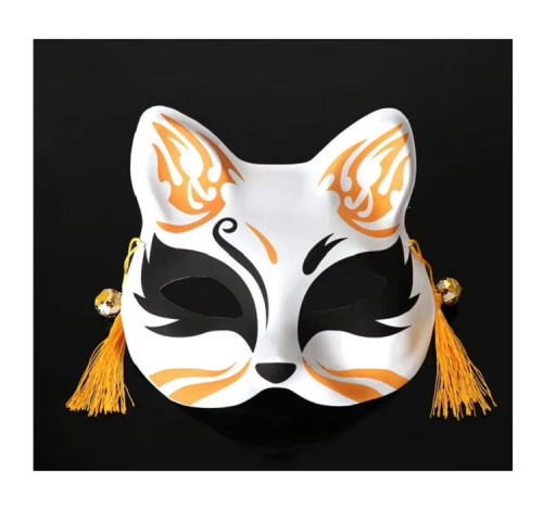 Игрушка Маска Кошки или Кицуне Японской Лисы 18 см микс  А923 фото 3