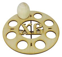 Сувенир "Пасхальная подставка круглая ХВ" на 8 яиц d=20 см AS-4206, В-0341