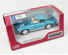 Машинка модель Kinsmart, Corvette Sting Ray 1963 год  KT5358W