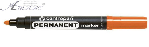 Маркер перманент Centropen 8566 круглый Оранжевый 8566/1 