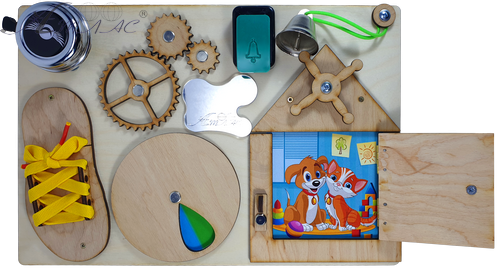 Бизиборд № 1 НЕ крашенный 33 х 22 см AS-7001 фото 2