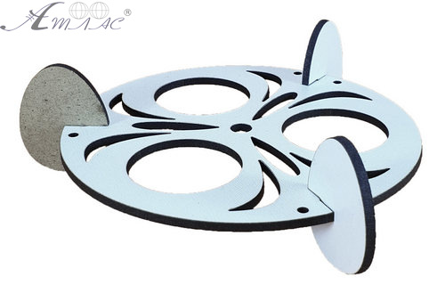 Сувенир "Пасхальная подставка круглая" на 3 яйца 13.5 х 4 см AS-6209, М-2055