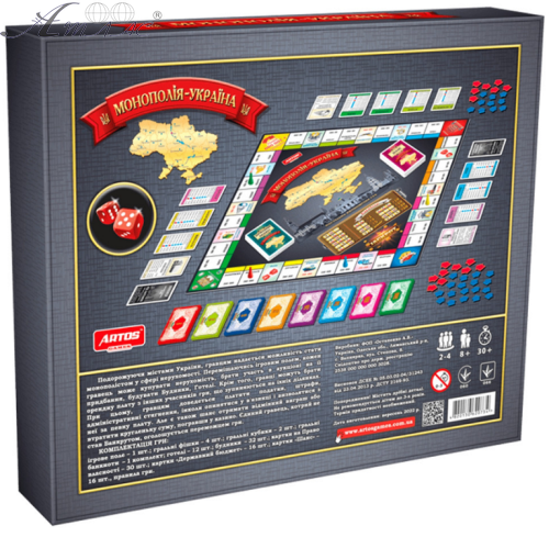 Игра Настольная Монополия - Украина в коробке 62073 фото 2 Игра Настольная Монополия - Украина в коробке 62073 фото 2