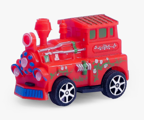 Игрушка Паровозики Набор из 4 штук 6 см в коробке  9503 фото 2