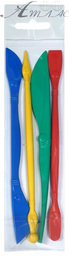 Стеки для пластиліну набір 4 шт 16 см  AS-0207 фото 2