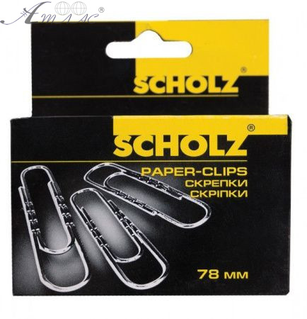 Скрепки канцелярские 78 мм SOZ никелевые рельефные 50 шт 4704 Скрепки канцелярские 78 мм SOZ никелевые рельефные 50 шт 4704