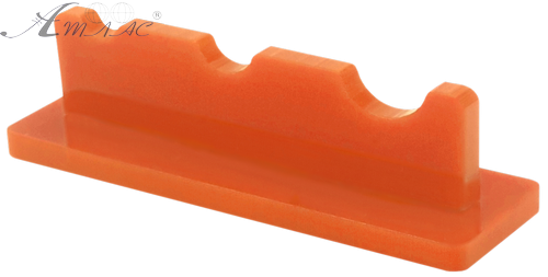 Підставка під три пензлика, помаранчевий пластик AS-0063