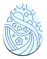 Сувенір "Великдень Яйце вінтажне" 6.5 х 4.9 см AS-6230, М-2069