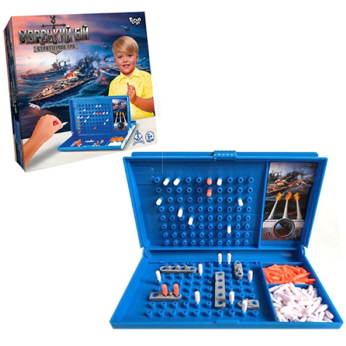 Игрушка Морской бой с фишками в коробке 25x25x4см  06944