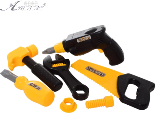 Игрушка Набор инструментов 5 предметов в сетке 17578 Игрушка Набор инструментов 5 предметов в сетке 17578