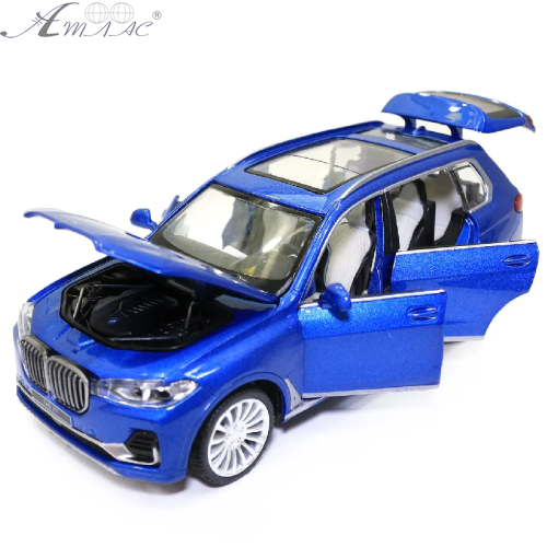 Машинка Автопром BMW Х7 синя метал світло звук 16см 68470 фото 2 Машинка Автопром BMW Х7 синя метал світло звук 16см 68470 фото 2