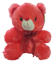 Іграшка М'яка Ведмедик червоний з бантом 22 см BL4-2