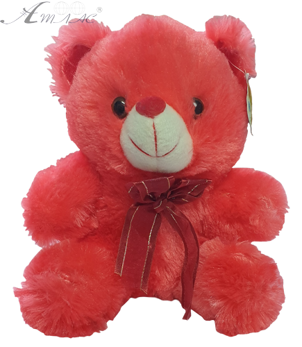 Іграшка М'яка Ведмедик червоний з бантом 22 см BL4-2