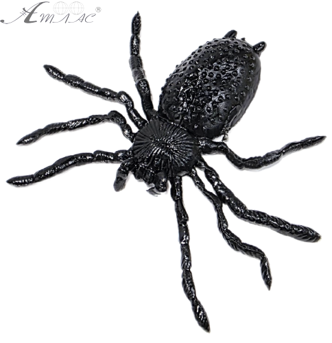 Игрушка Лизун держащий форму Паук черный 8см  08359