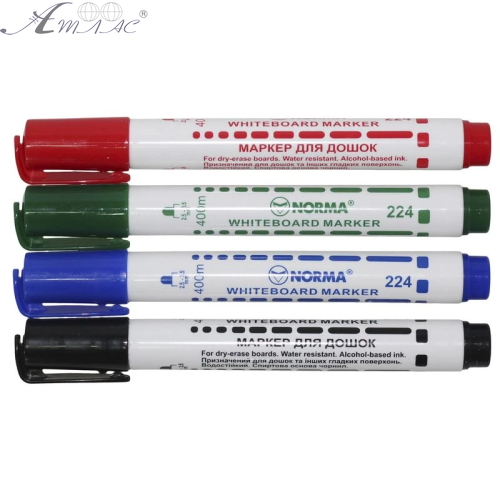Маркер сухостираемый Набор 4шт NORMA круглые 224-24N Маркер сухостираемый Набор 4шт NORMA круглые 224-24N