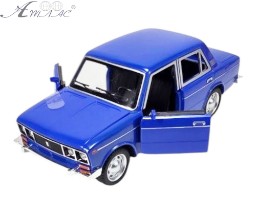 Машинка Best Model ВАЗ 2106 Жигулі Синє світло звук пластик 18см  D700-11D фото 2