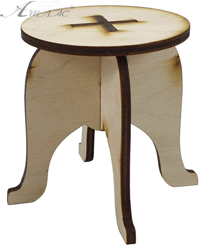 Мебель для кукол типа Барби - Табурет круглый 8 х 7 см AS-4013, F-0201 Мебель для кукол типа Барби - Табурет круглый 8 х 7 см AS-4013, F-0201