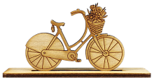 Фигурка фанерная - Велосипед на подставке 10 см AS-4612, В-0114