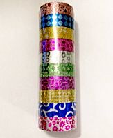 Стрічка клейка для декору, 1,4 см х 2,40 м, в асортименті 397215