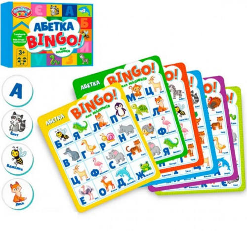 Игра Настольная Азбука Бинго  26,5х20,5х5,5 см  TG 006