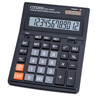 Калькулятор Citizen 12разрядов 2питания 150*200мм  SDC-444S