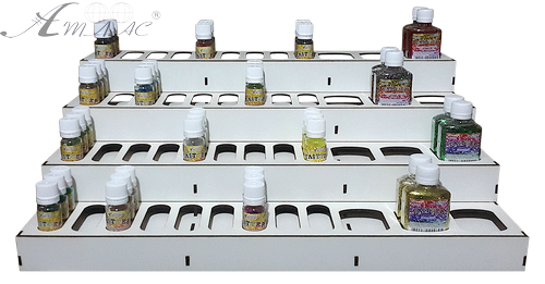 МДФ Підставка під Гліттер 10 + 30 мл - 36 + 12 шт AS-4290 фото 2