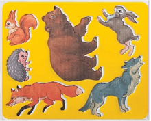 Трафарет для детского творчества Луч "Лесные звери" 9С 446-08