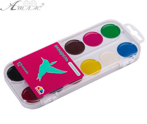 Акварель набор Гамма - Захоплення 12 цветов 200106 фото 2 Акварель набор Гамма - Захоплення 12 цветов 200106 фото 2