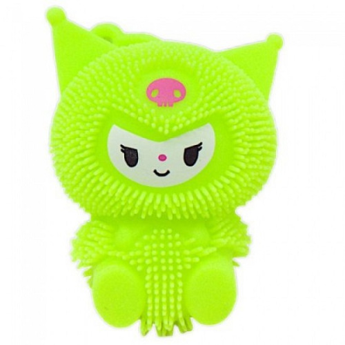 Игрушка Силиконовая тянучка Kuromi свет 11см  24-3-144 фото 4