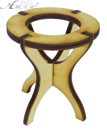 Сувенир "Пасхальная подставка с кружочком" на 1 яйцо 5 х 5,5 см AS-4208, В-0343