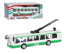 Модель АвтоХіт Тролейбус Зелений метал інерційний  М5661 