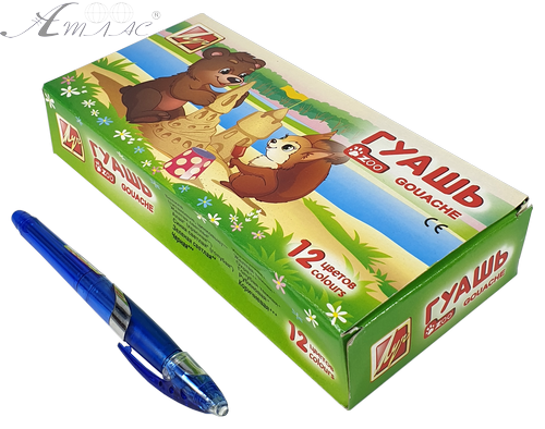 Гуашь набор Луч - Зоо Мини 12 цветов 15мл (блок-тара) 20С1356-08 фото 2 Гуашь набор Луч - Зоо Мини 12 цветов 15мл (блок-тара) 20С1356-08 фото 2