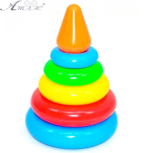 Іграшка Піраміда пластикова 14 х 21 см Tigres 39116 Іграшка Піраміда пластикова 14 х 21 см Tigres 39116