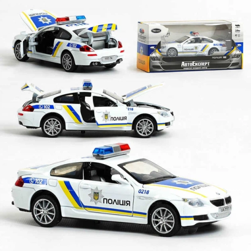Машинка Автоэксперт Поліція BMW 15см двери свет звук  7777  фото 2