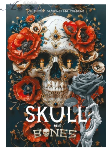Розмальовка Інтегральна ASH Skull А 4  8 аркушів  24172