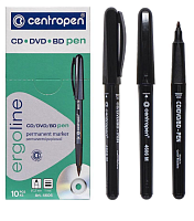 Маркер для CD, centropen, чорний, 1мм 4606